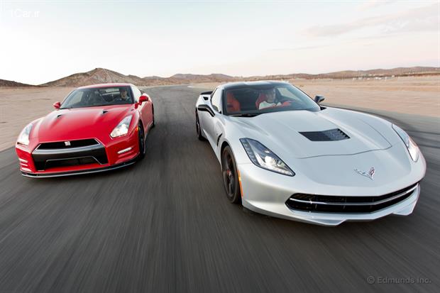 مقایسه کوروت Stingray Z51 و نیسان GT-R 2014 مقایسه کوروت Stingray Z51 و نیسان GT-R 2014